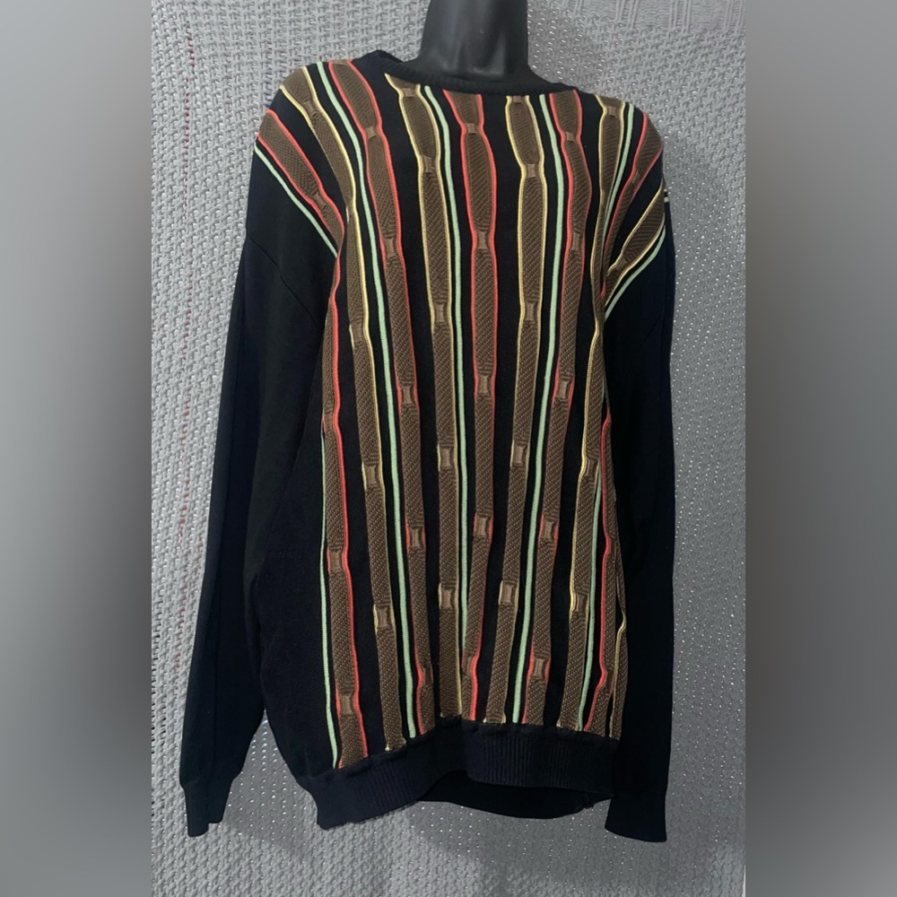 St Croix Knits Sweater Vintage Oversize XXL Coogi Style Grandpa Textured Men